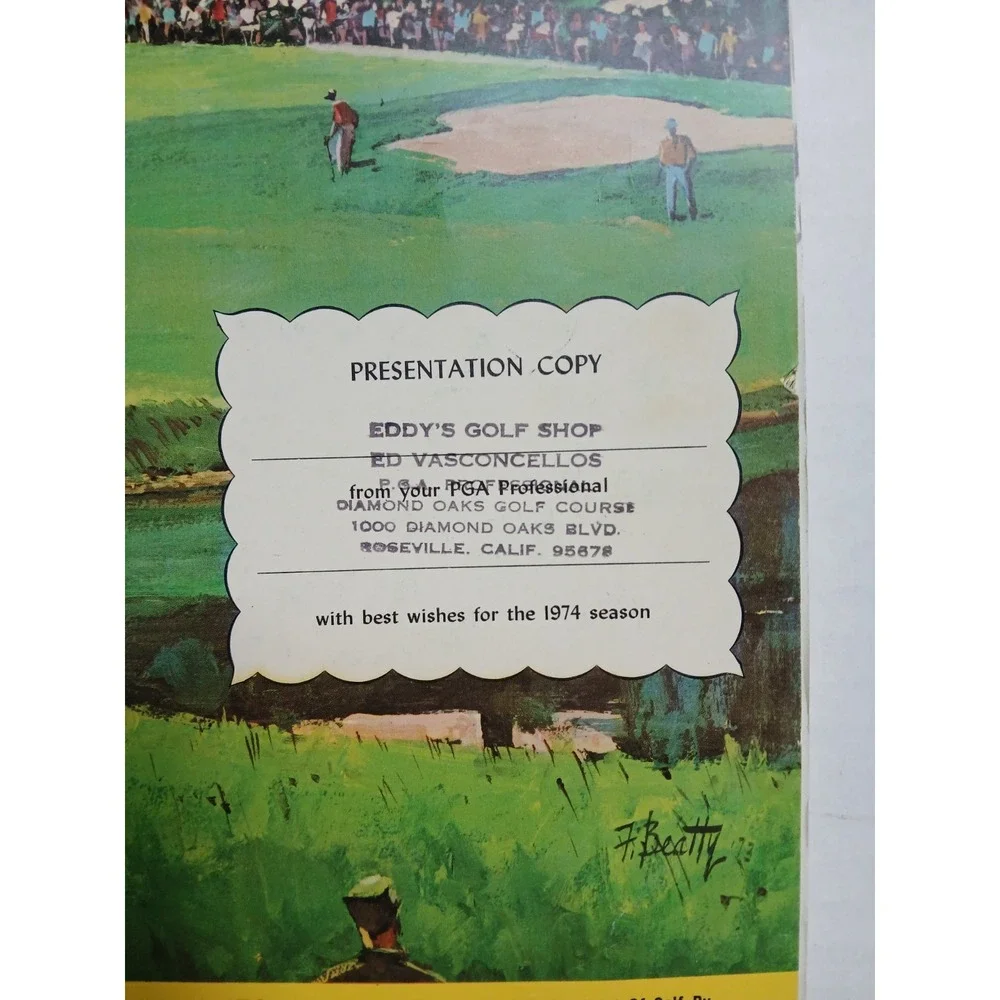 1974 PGA Book of Golf (Presentation Copy) &Gary Player, Laura Baugh Golf Exhibit